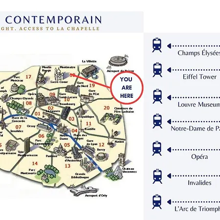 Le Contemporain - Terrace & Near Montmartre